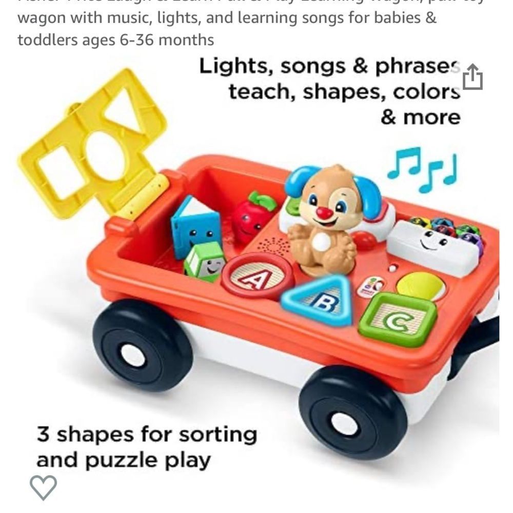 Fisher-Price Laugh & Learn Pull & Play Learning Wagon 6-36 months